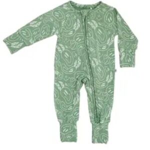 Green and Pink Patterned Zip-Up Jacket